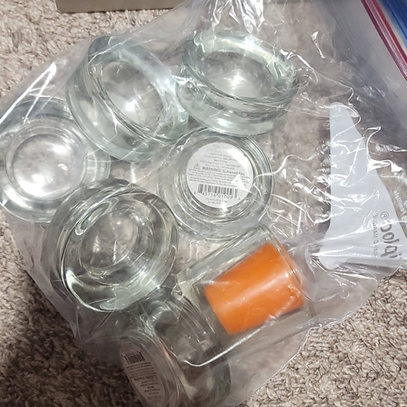 12 Glass Tealight holder with candles+ free gift! - Picture 5 of 5